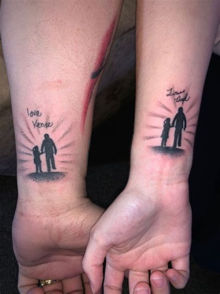 Diving Into The Bond: Daughter And Father Matching Tattoos