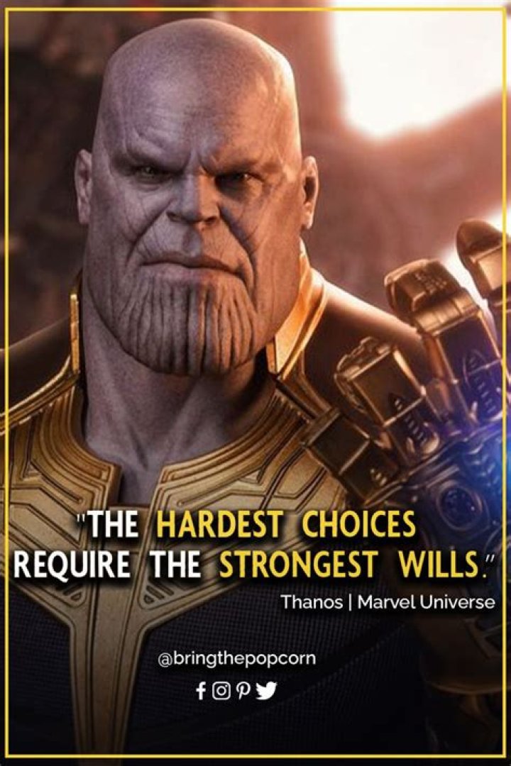 Unraveling The Depths Of Thanos Quotes: The Strongest Will